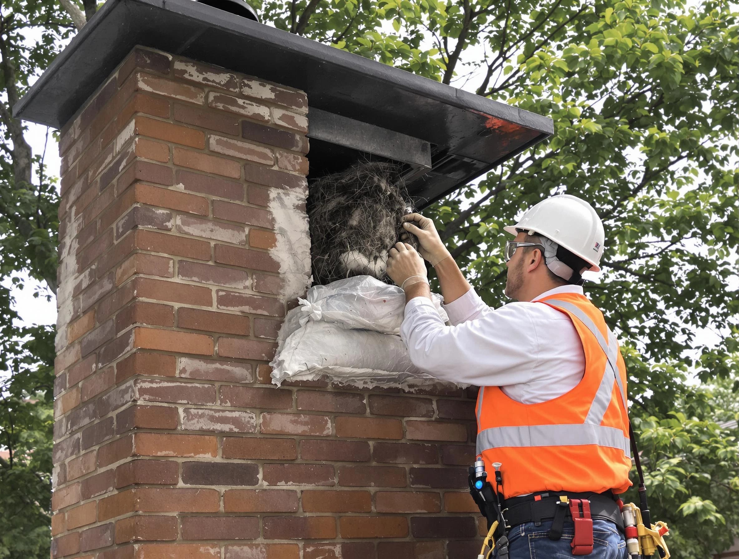 Humane removal of debris and animals by Roswell Chimney Sweep in Roswell, GA