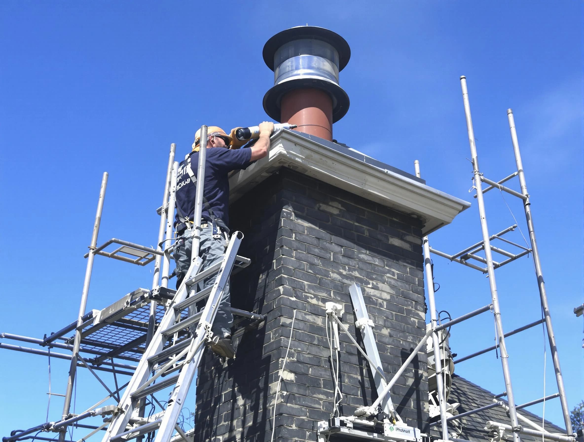 Sturdy chimney crown finished by Roswell Chimney Sweep in Roswell, GA