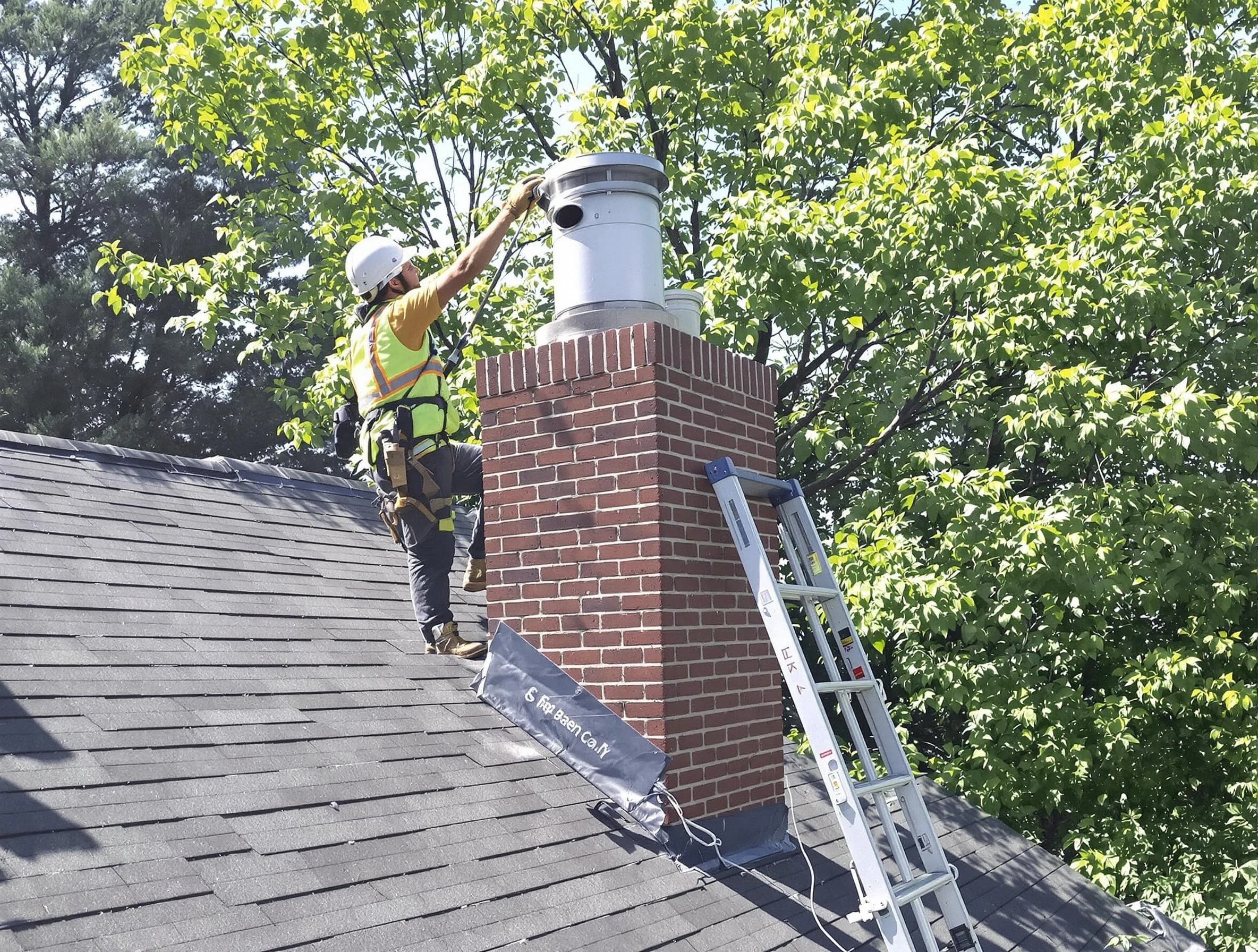 Chimney liner inspection by Roswell Chimney Sweep in Roswell, GA