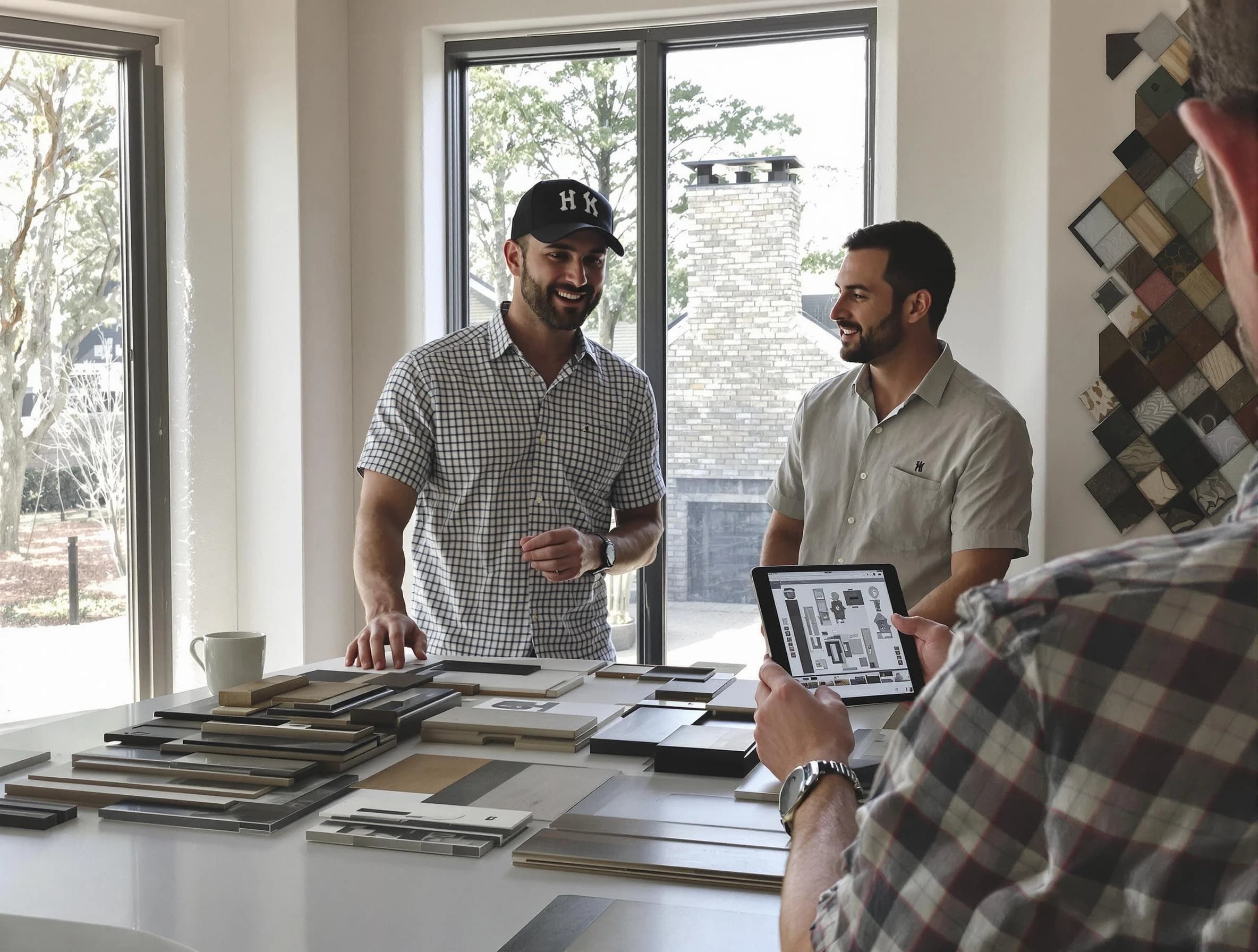 Roswell Chimney Sweep remodeling a chimney and fireplace in Roswell, GA