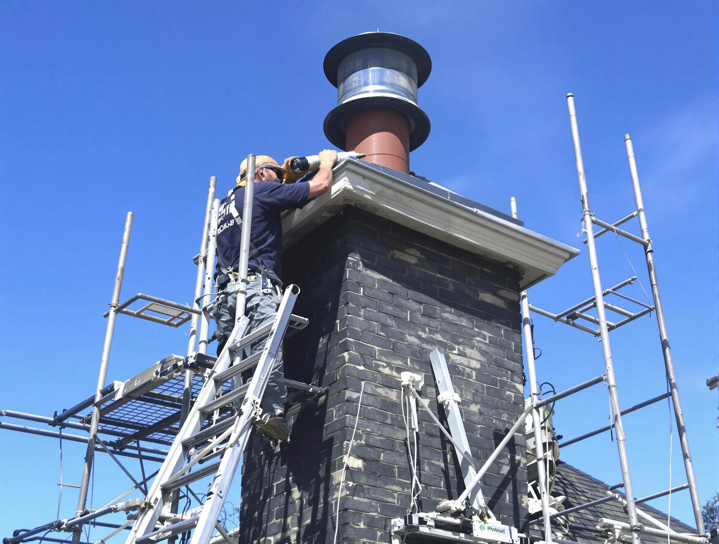 Sturdy chimney crown finished by Roswell Chimney Sweep in Roswell, GA