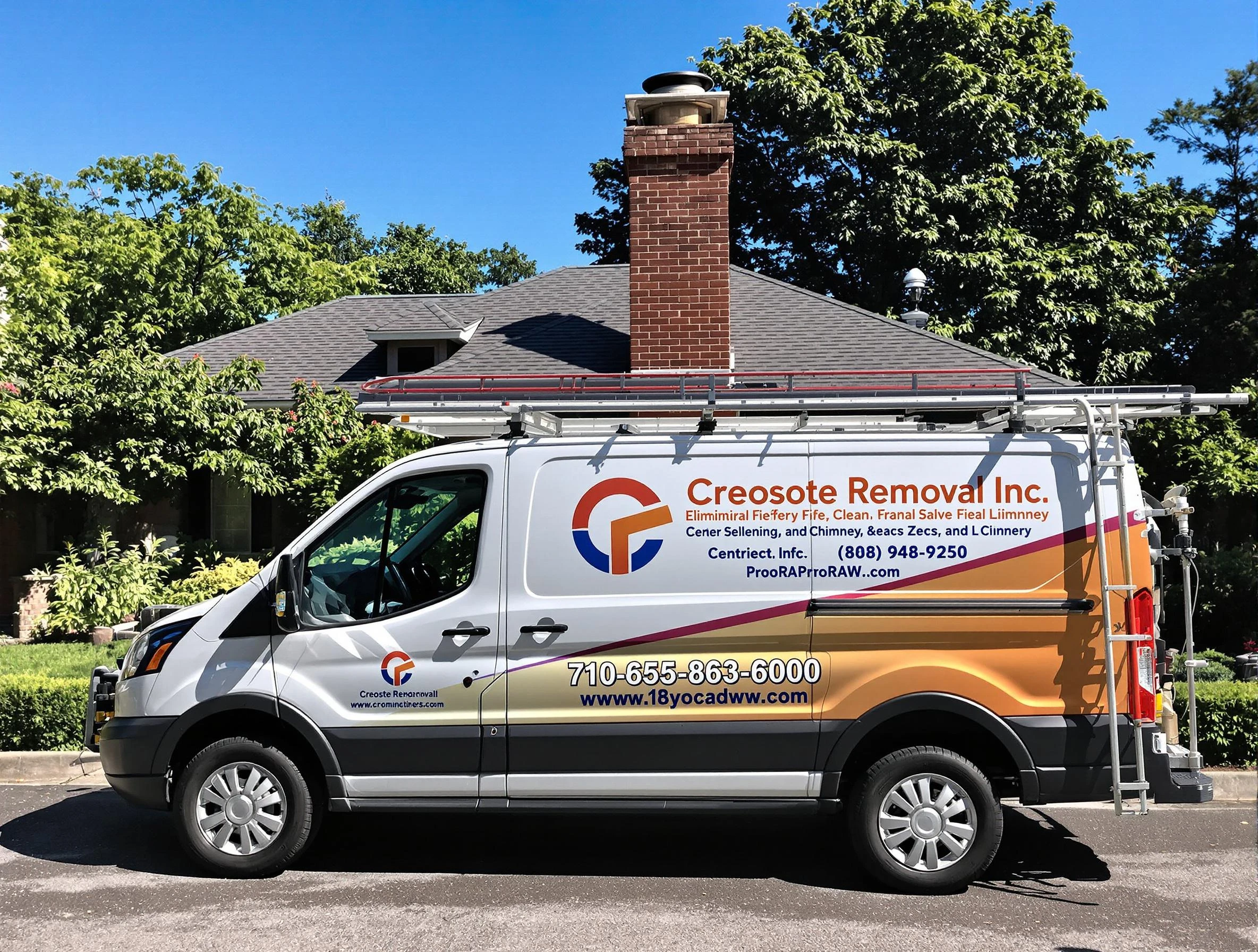 Roswell Chimney Sweep technician removing creosote safely in Roswell, GA
